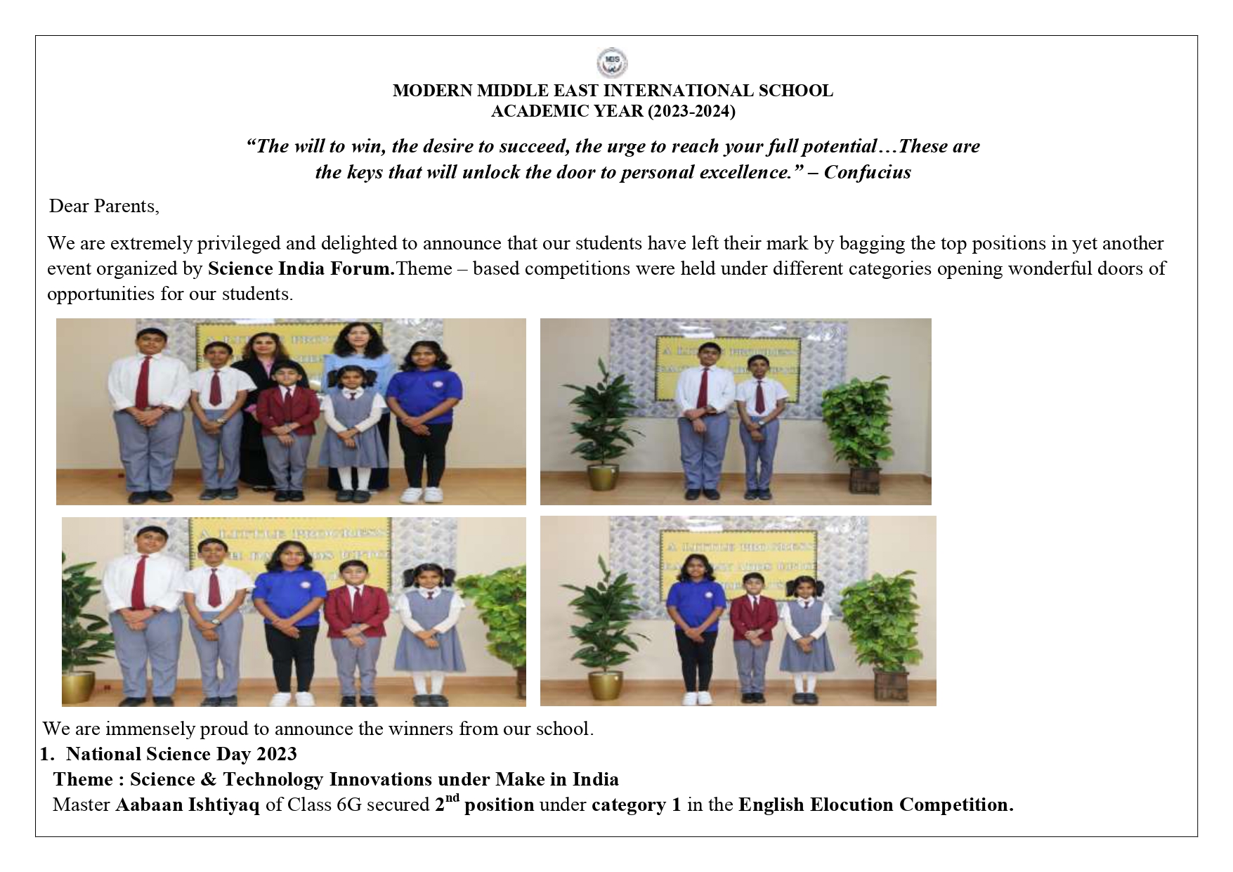 Modern Middle East International School Riyadh, Saudi Arabia